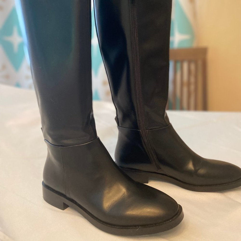 Aerosoles Berri Black Tall Riding Boot Size US 6 Medium Width